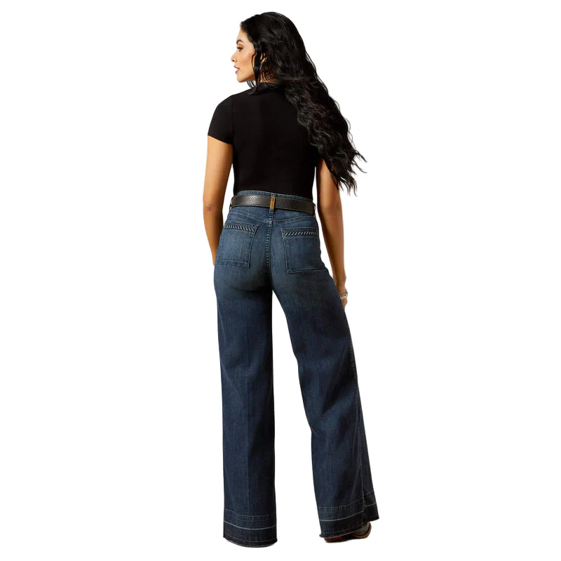 Ariat Women's Ultra High Rise Jill Wide Leg Jean- Pasadena - Image 2