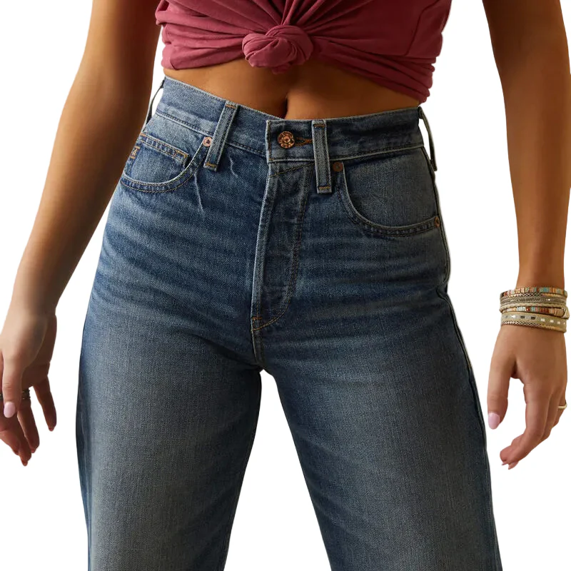 Ariat Women's Ultra Tomboy Wide Jeans - Moana - Image 6