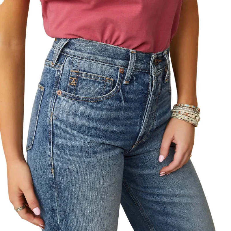 Ariat Women's Ultra Tomboy Wide Jeans - Moana - Image 8