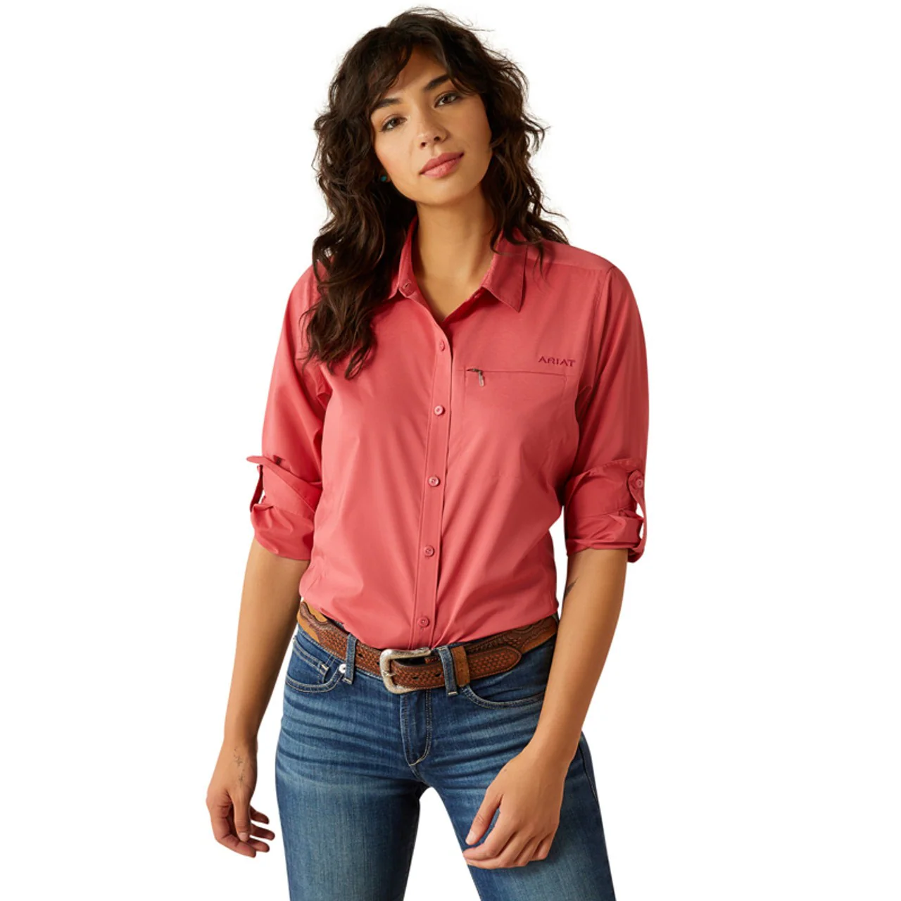 Ariat Women's VentTEK Long Sleeve Shirt - Holly Berry