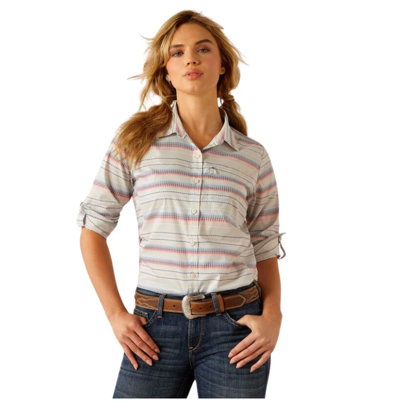 Ariat Women's VentTEK Long Sleeve Shirt- Multi Stitch Stripe
