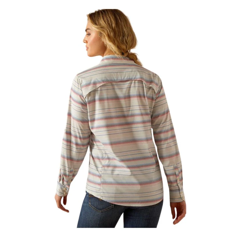 Ariat Women's VentTEK Long Sleeve Shirt- Multi Stitch Stripe - Image 2