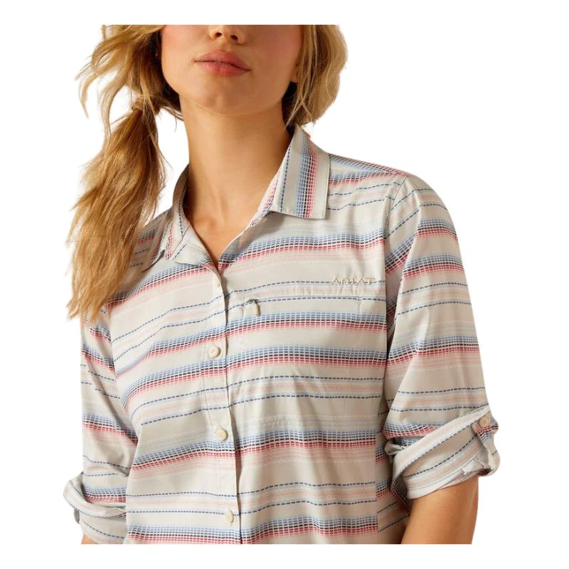 Ariat Women's VentTEK Long Sleeve Shirt- Multi Stitch Stripe - Image 4