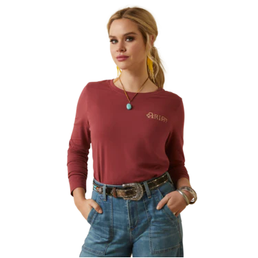 Ariat Women's Wear The Brand Tee - Burnt Russet