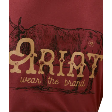 Ariat Women's Wear The Brand Tee - Burnt Russet - Image 3