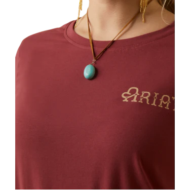 Ariat Women's Wear The Brand Tee - Burnt Russet - Image 4