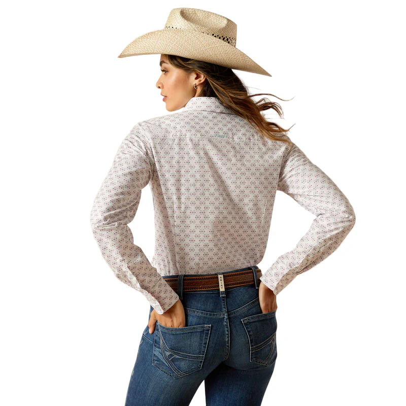 Ariat Women's Kirby Stretch Long Sleeve Shirt - Izel Print - Image 2
