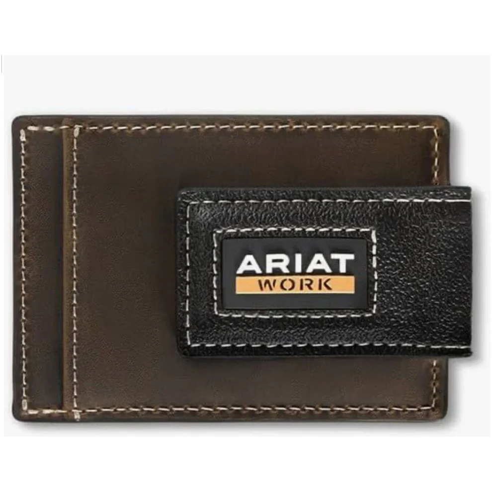 Ariat Work Card Case Wallet- Brown
