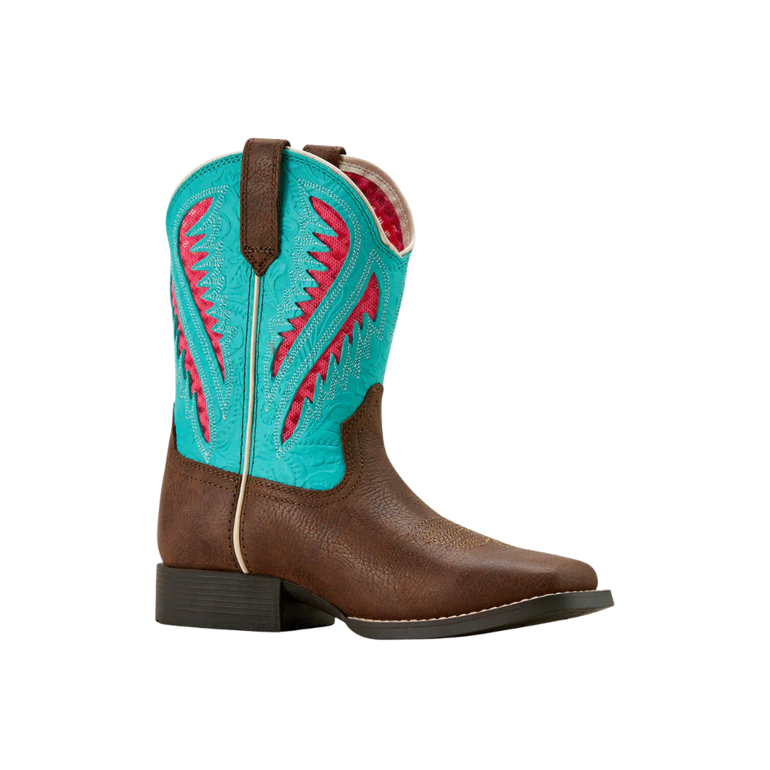 Ariat Youth Quickdraw VentTEK Western Boot - Rich Clay