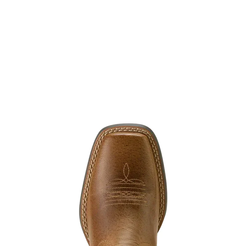 Ariat Youth Stampede Wide Square Toe Western Boot - Desert Brown - Image 4