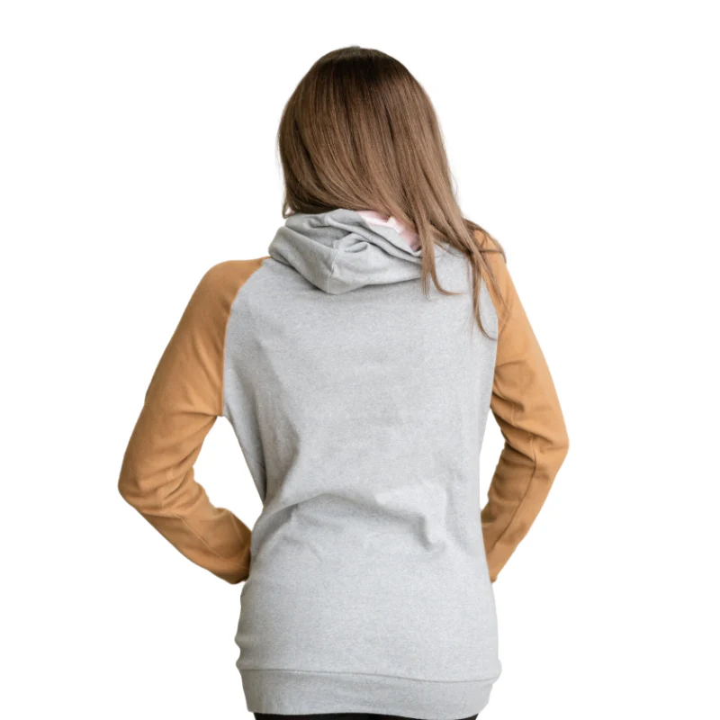 Ampersand Double Hood Sweatshirt - Peach Cider - Image 2