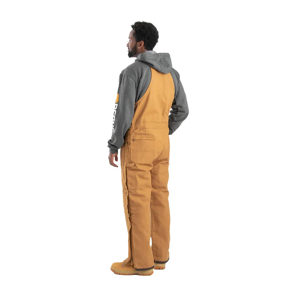 Berne Men's Heritage Insulated Duck Bib Overalls - Brown Duck - Image 2