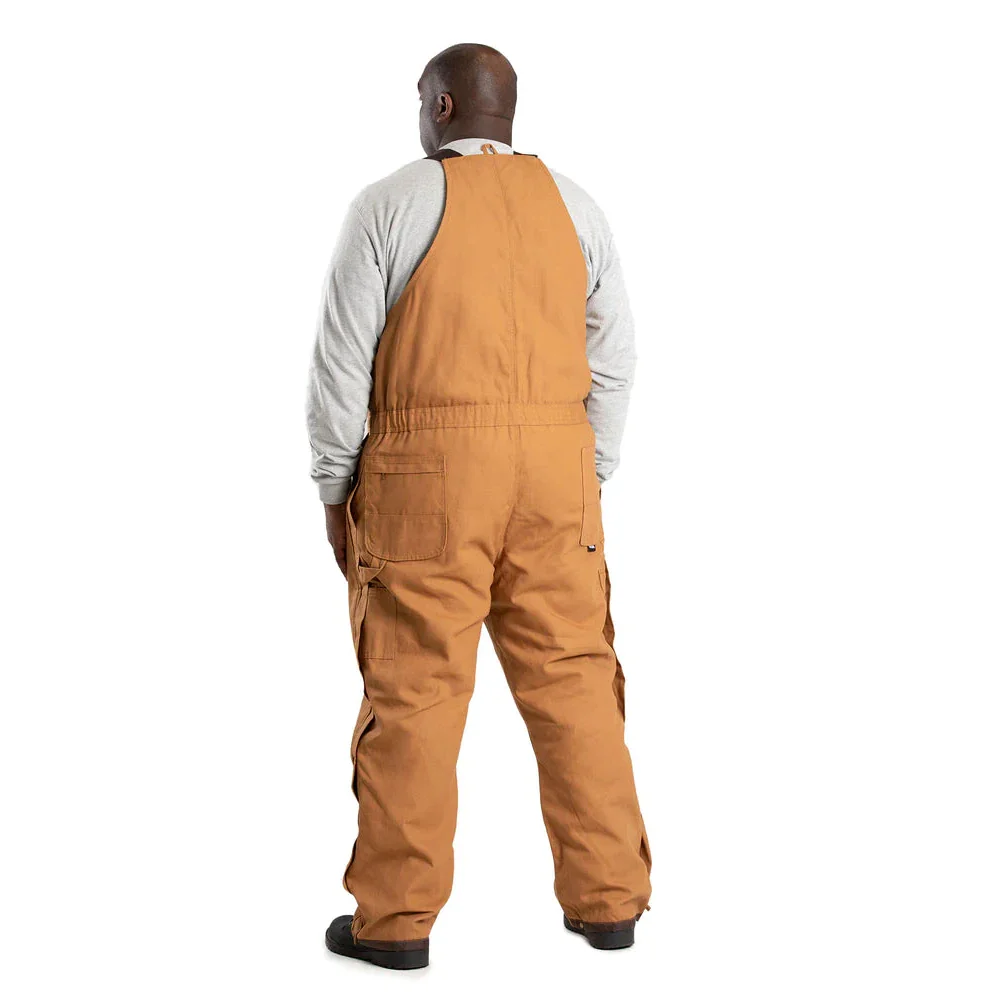 Berne Men's Heritage Insulated Duck Bib Overalls - Brown Duck - Image 3