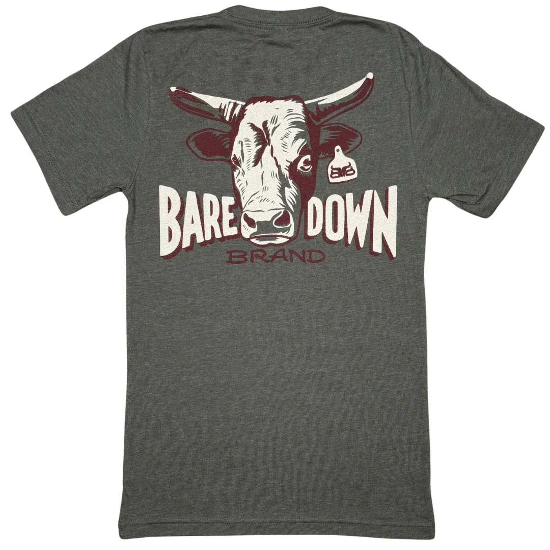 Baredown Brand Born To Buck T-SHIRT - Olive