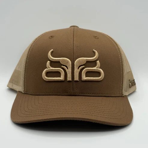 Baredown Brand Coyote Curved Ball Cap - Brown/Beige