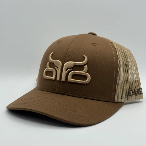 Baredown Brand Coyote Curved Ball Cap - Brown/Beige - Image 2