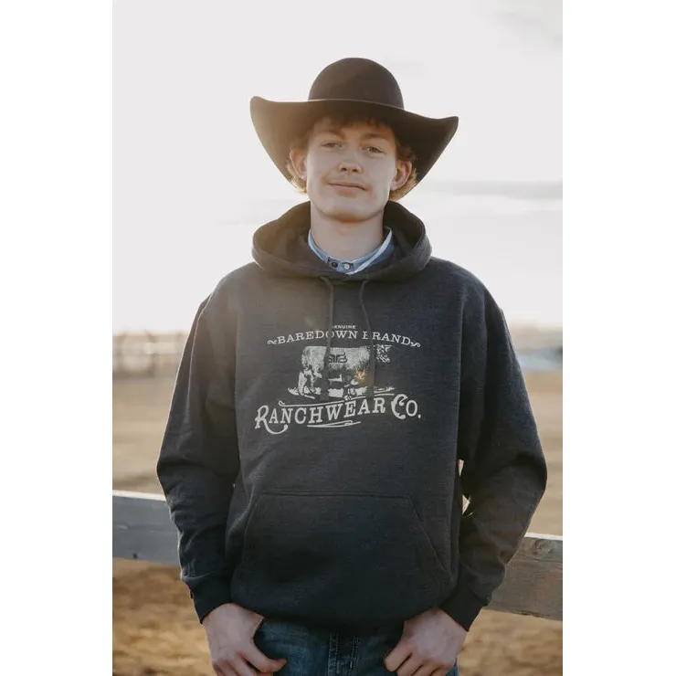 Baredown Brand Heritage Hoodie - Heather Black