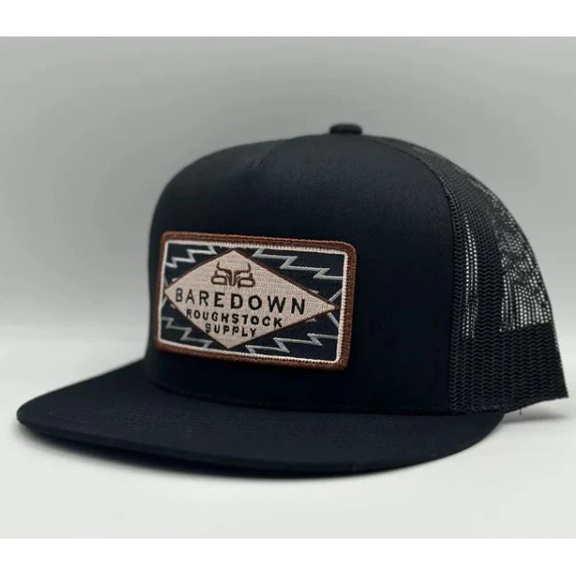 Baredown Brand Roughstock Flat Bill Ball Cap - Multiple Colours - Image 2