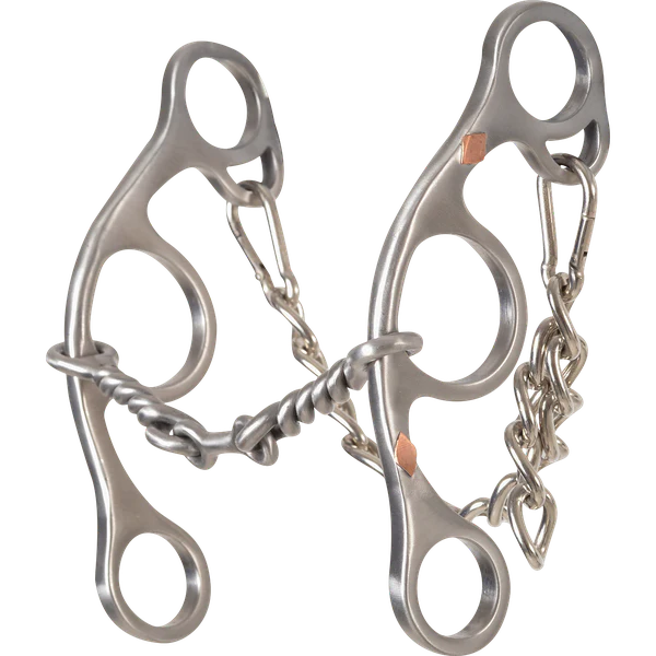 Classic Equine Sherry Cervi Twisted Dogbone Long Shank Barrel Bit