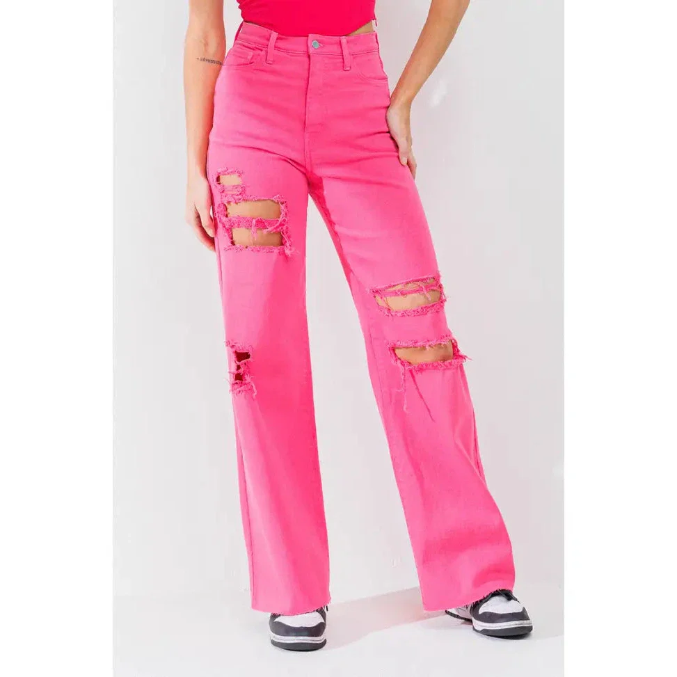 Be Vibrant Women's Wide Leg Jeans - Image 3