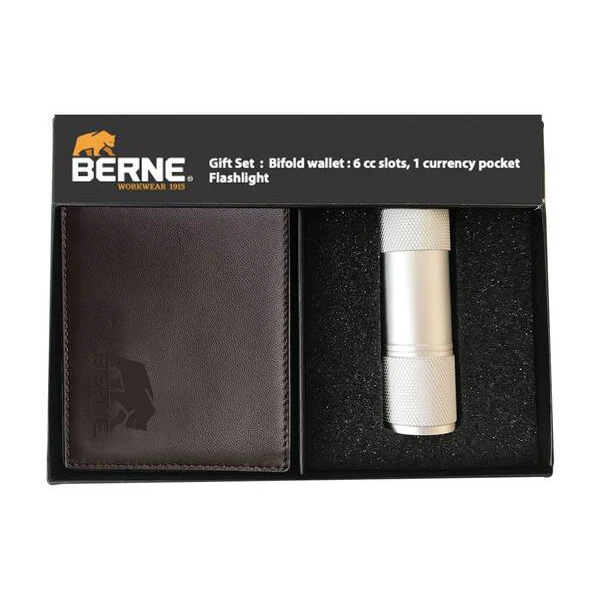 Berne Bi-Fold Wallet W/ Flashlight