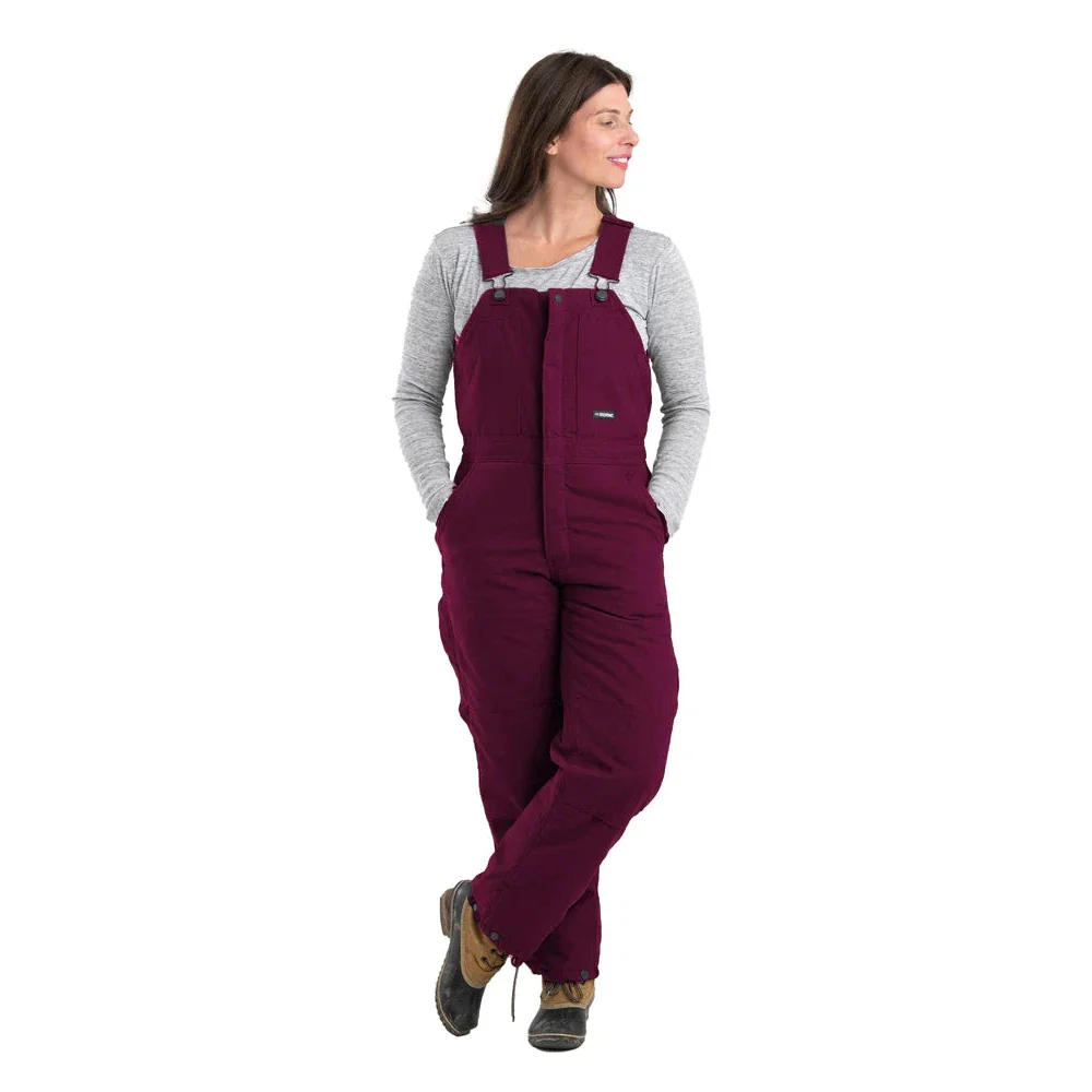 Berne Women's Softstone Duck Insulated Bib Overalls - Assorted Colours - Image 3