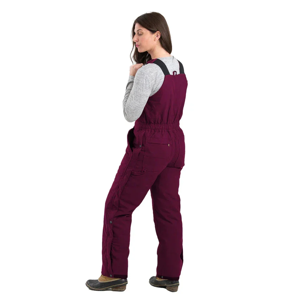 Berne Women's Softstone Duck Insulated Bib Overalls - Assorted Colours - Image 4