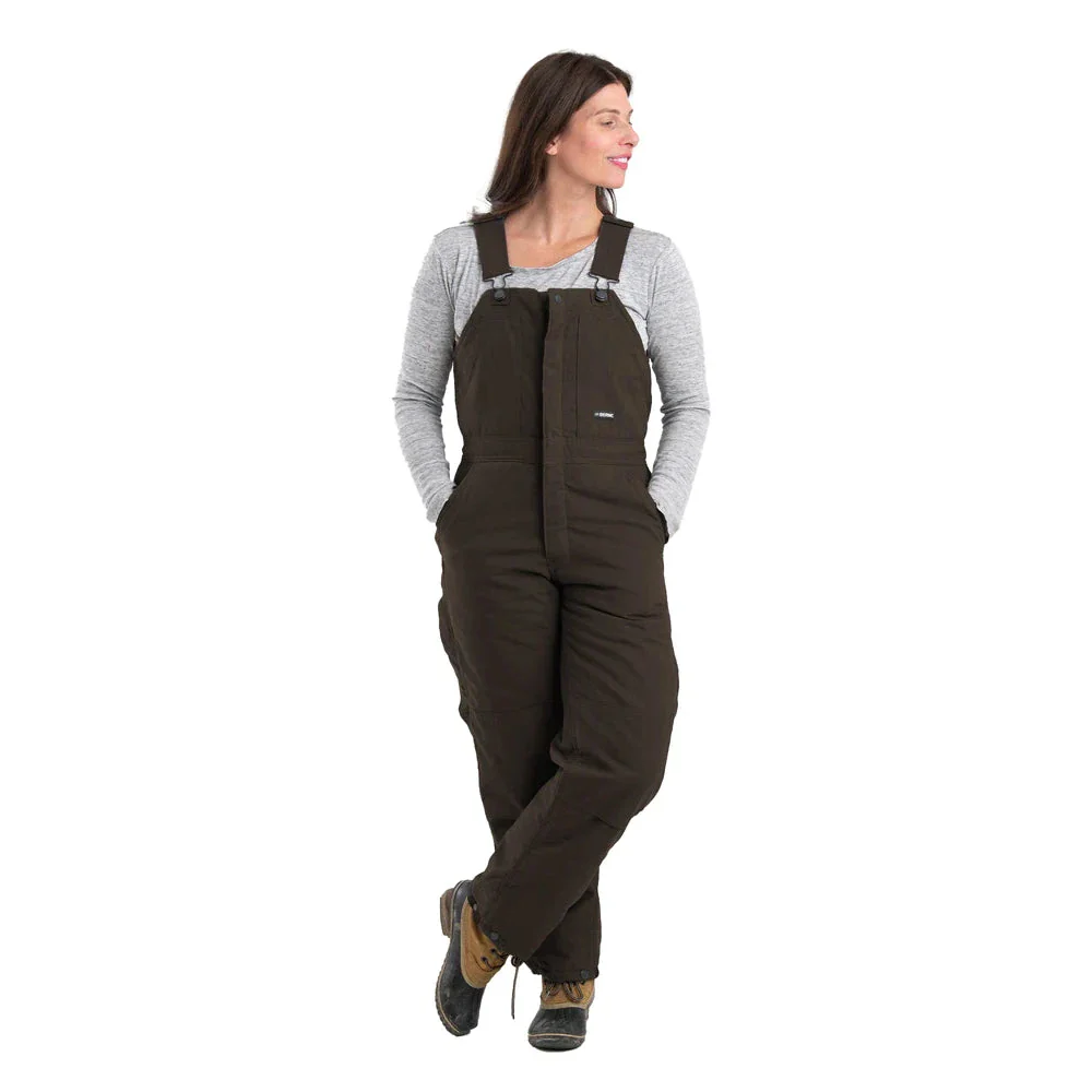 Berne Women's Softstone Duck Insulated Bib Overalls - Assorted Colours - Image 5