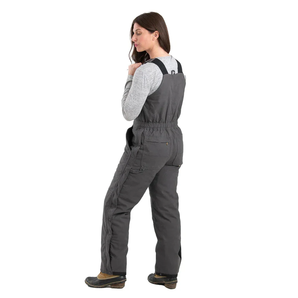 Berne Women's Softstone Duck Insulated Bib Overalls - Assorted Colours - Image 8