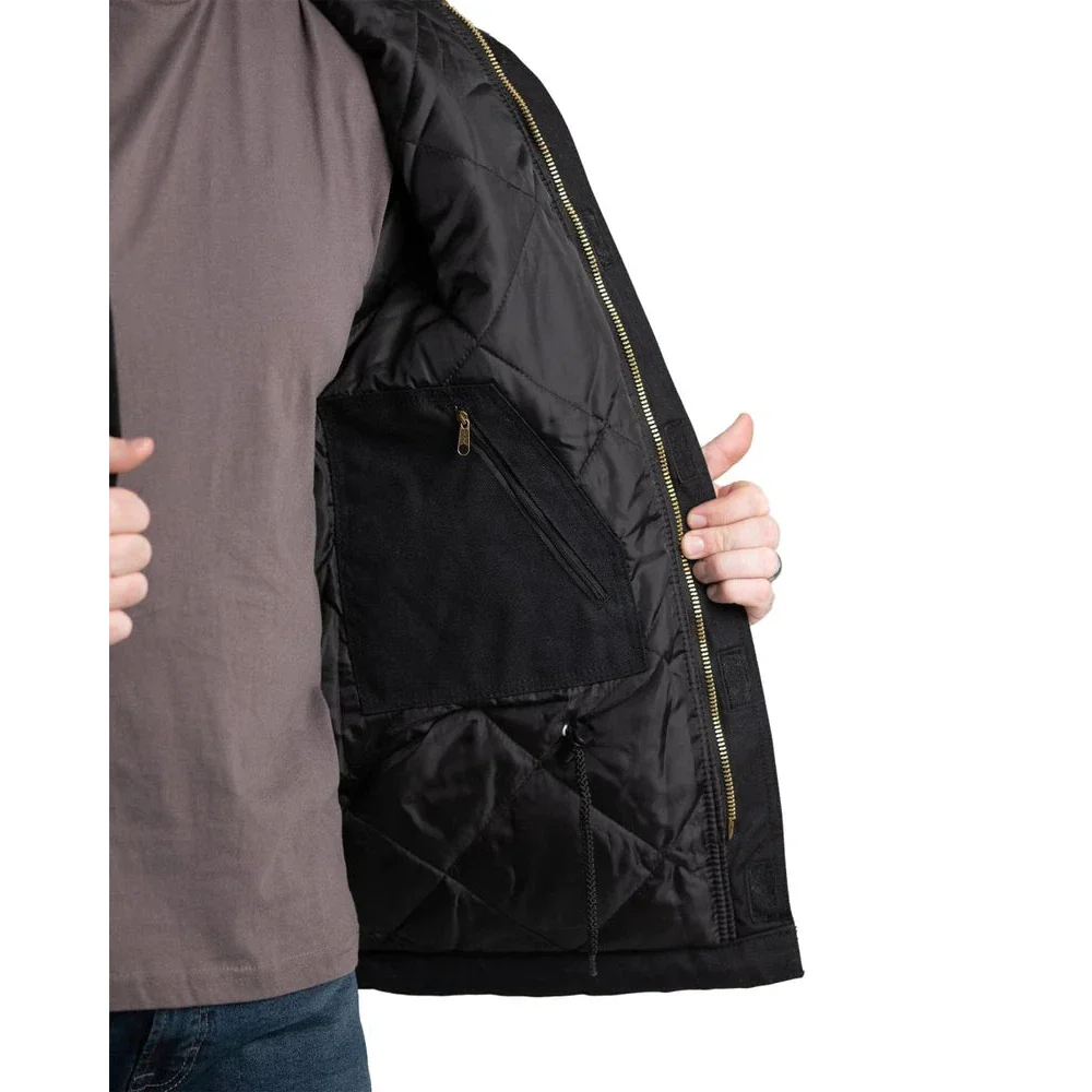 Berne Men's Icecap Insulated Work Coat - Black - Image 4