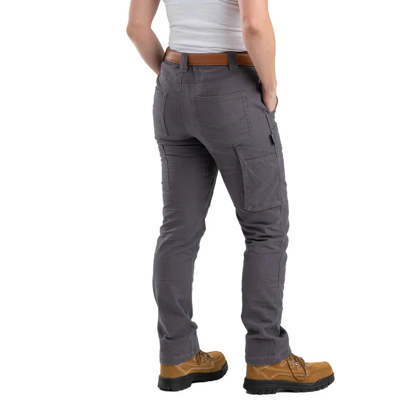 Berne Women's Flex Softstone Double Front Duck Pant - Brown Duck - Image 2