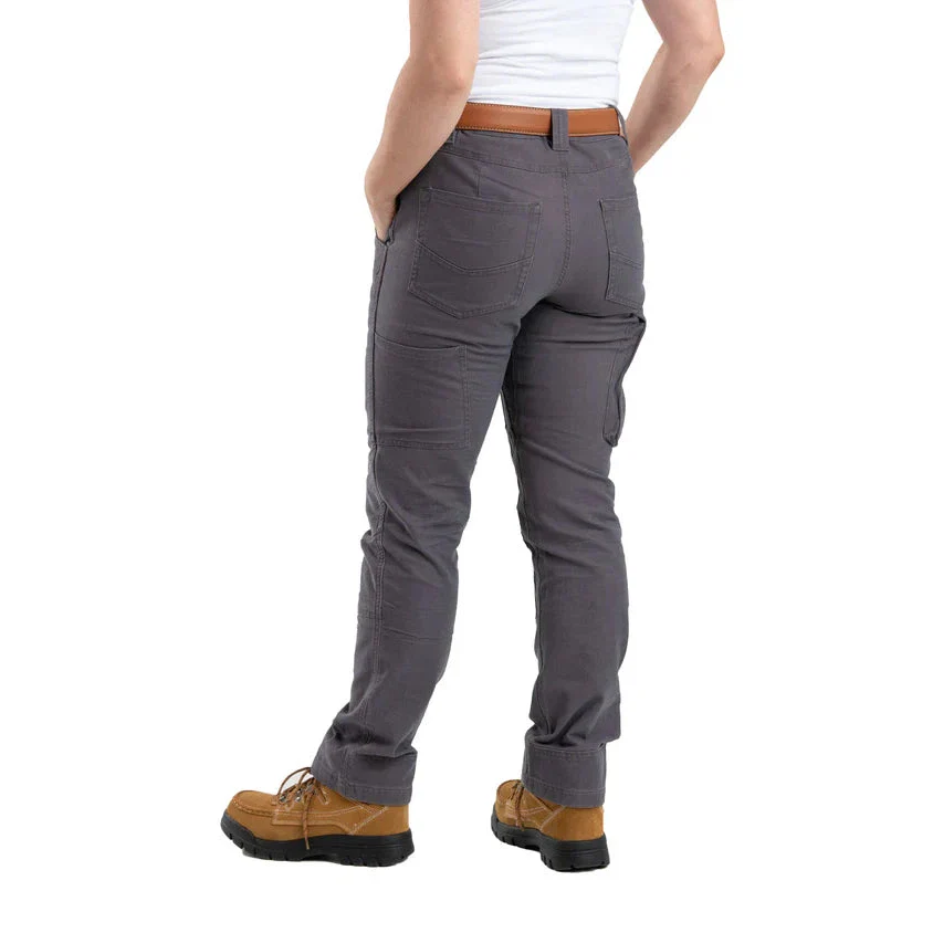 Berne Women's Flex Softstone Double Front Duck Pant - Brown Duck - Image 3