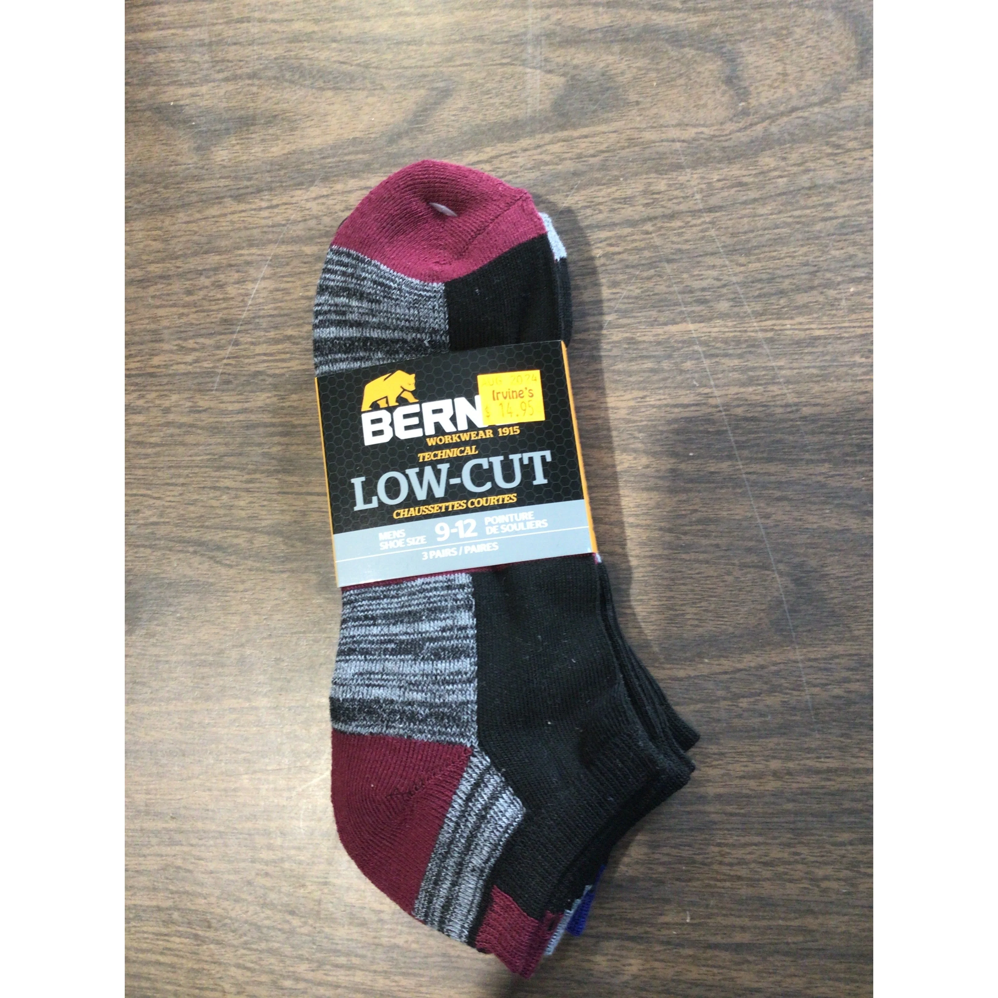 Berne Men's Low-Cut Performance Socks