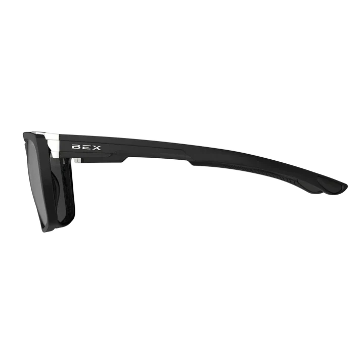 BEX Adams Sunglasses - Black/Grey (Silver Flash) - Image 3