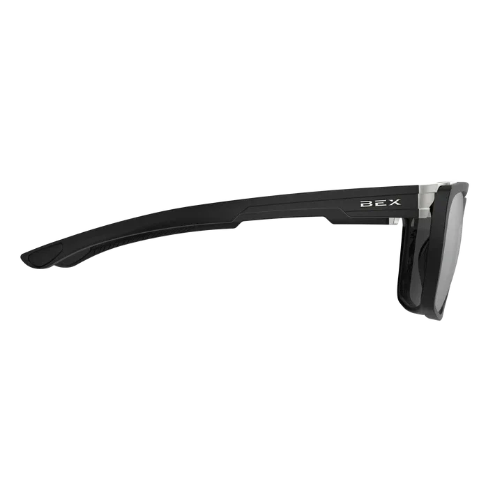 BEX Adams Sunglasses - Black/Grey (Silver Flash) - Image 4