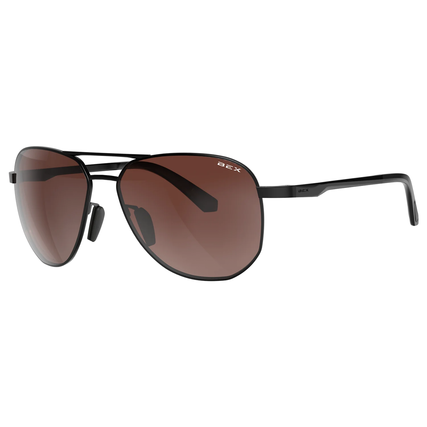 BEX Welvis Sunglasses - Black/Brown/Silver