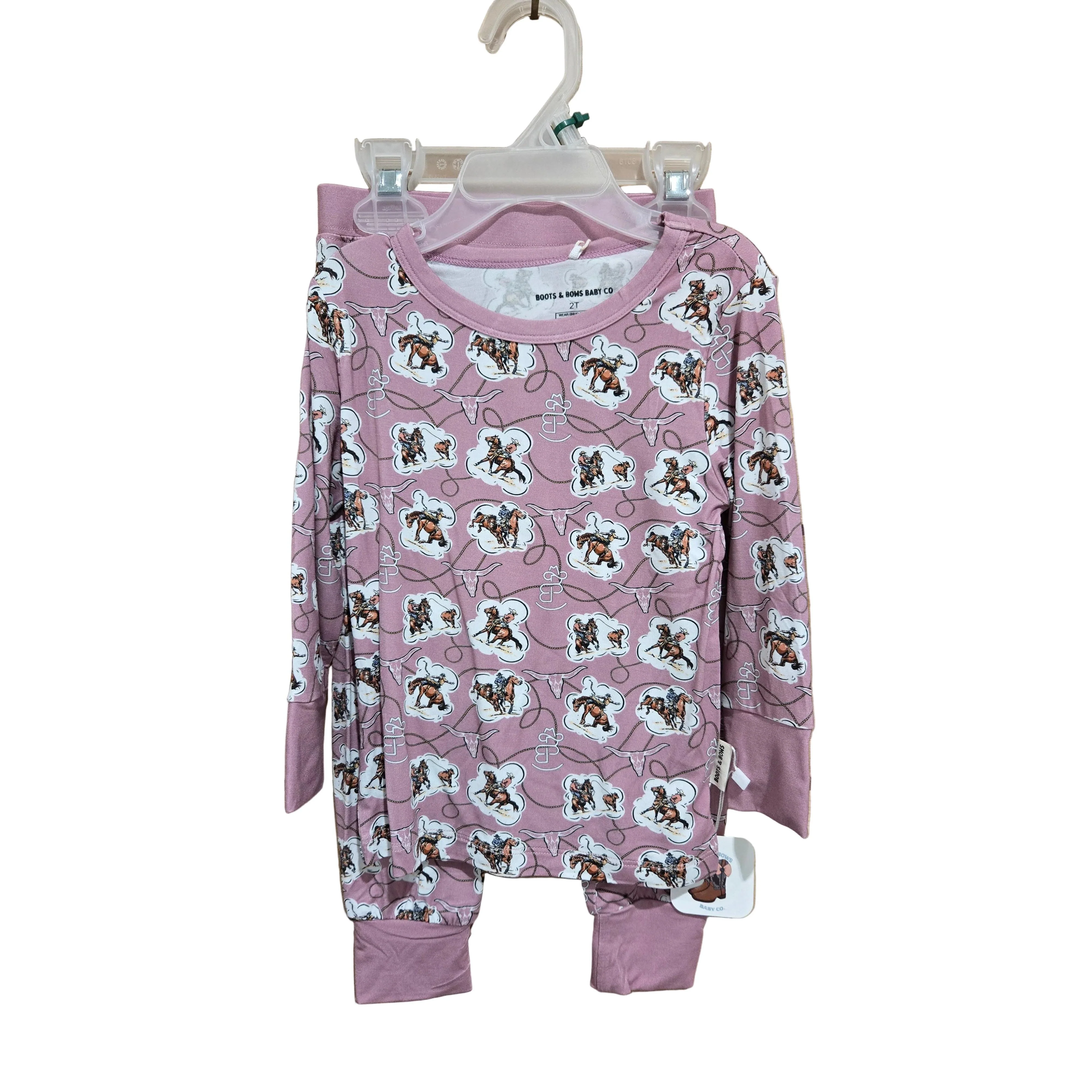Boots & Bows Roped & Branded Lilac Toddler Set