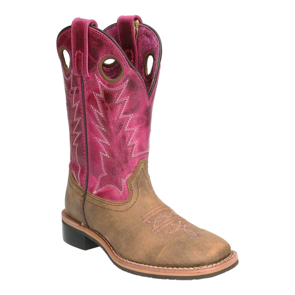 Boulet Kids Boots-Pink Leather