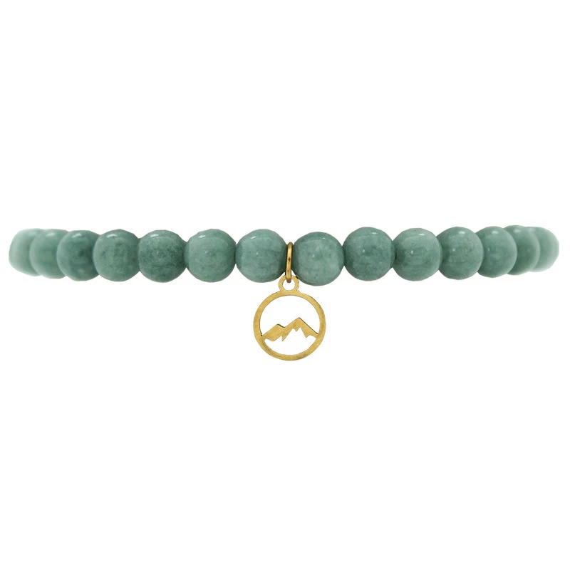 Bracelet Green Stone Mountain