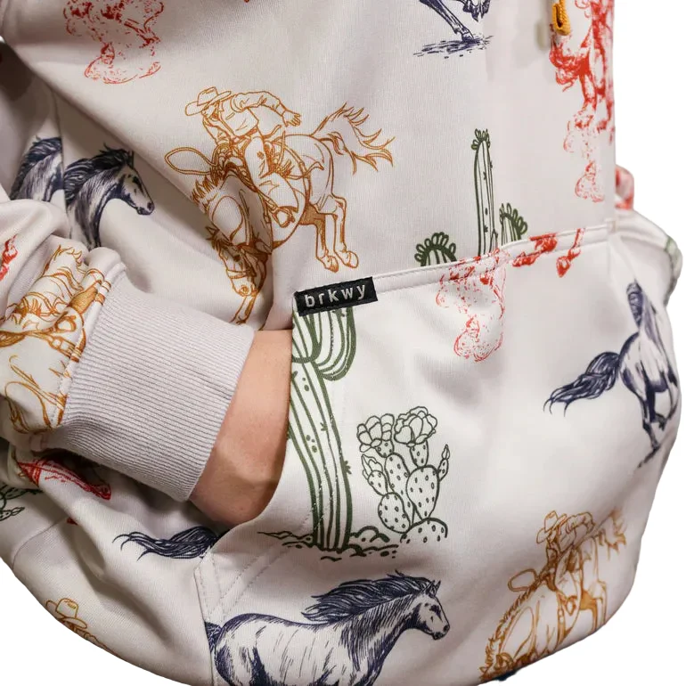Brand Cowboy Unisex The Lariat Pullover Hoodie - White - Image 3