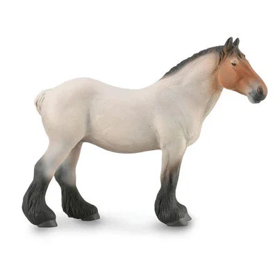 Breyer Collecta Kids's Dutch Draft Mare Roan - Image 2