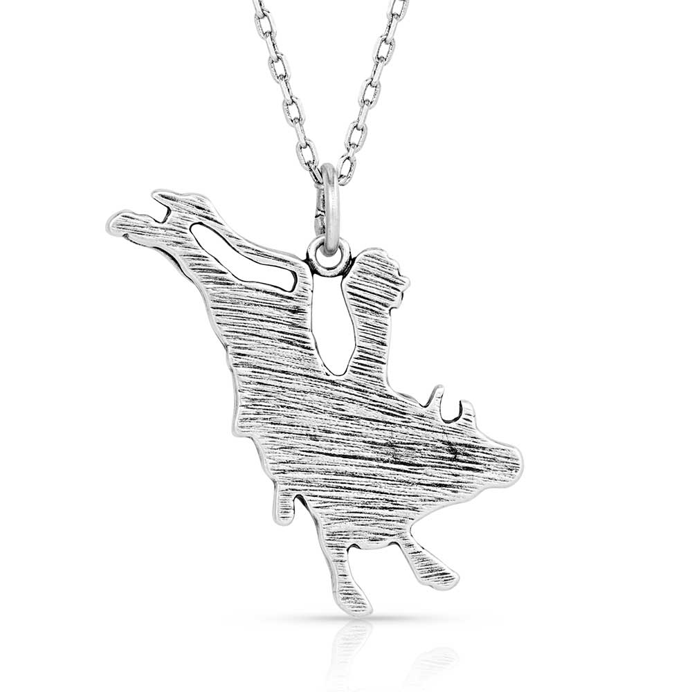 **Bull Rider Pendant Necklace - Image 2