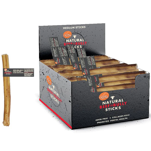 Canine Naturals Beef & Bully Sticks-Medium 5" Singles