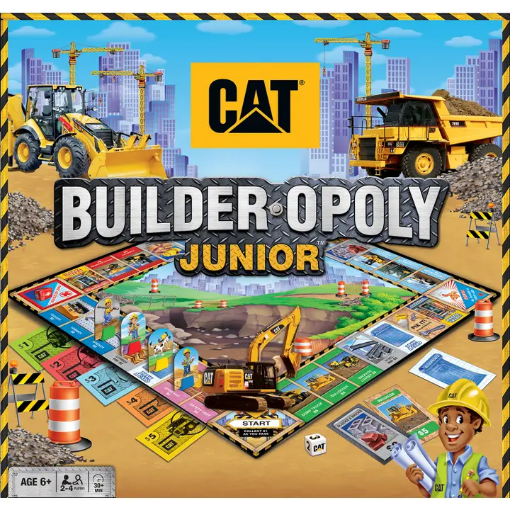 Cat Builder Opoly Junior Board Game