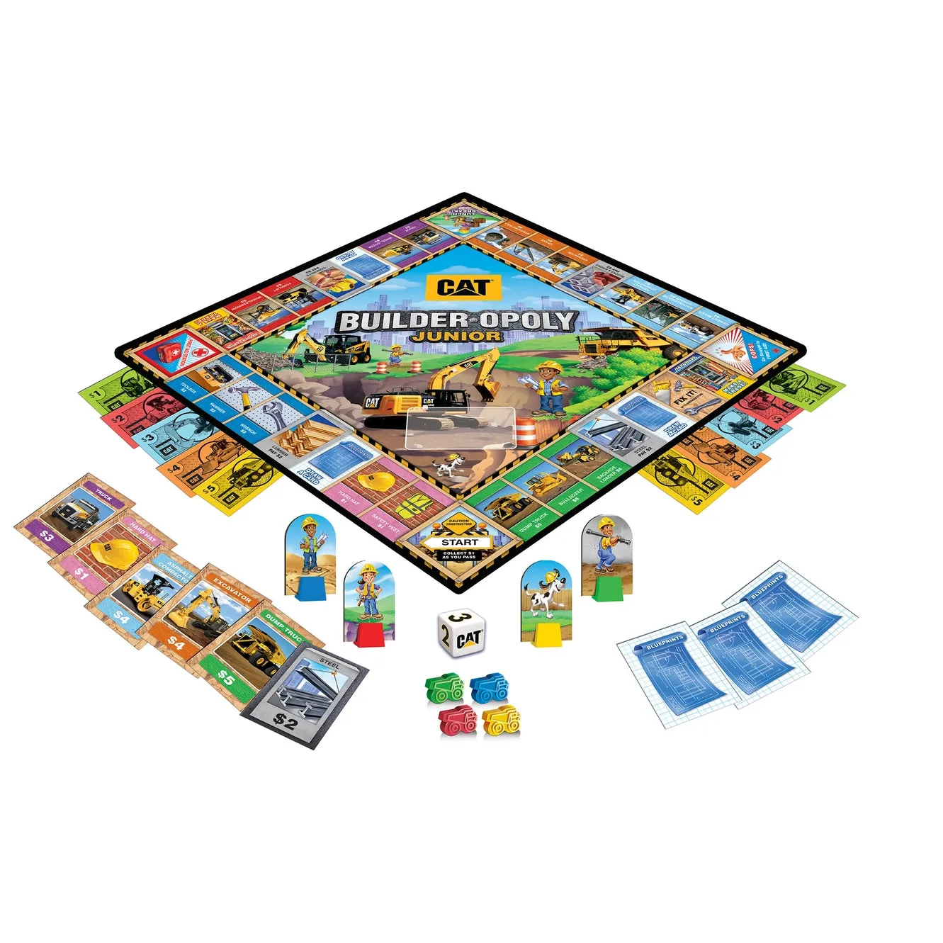 Cat Builder Opoly Junior Board Game - Image 2