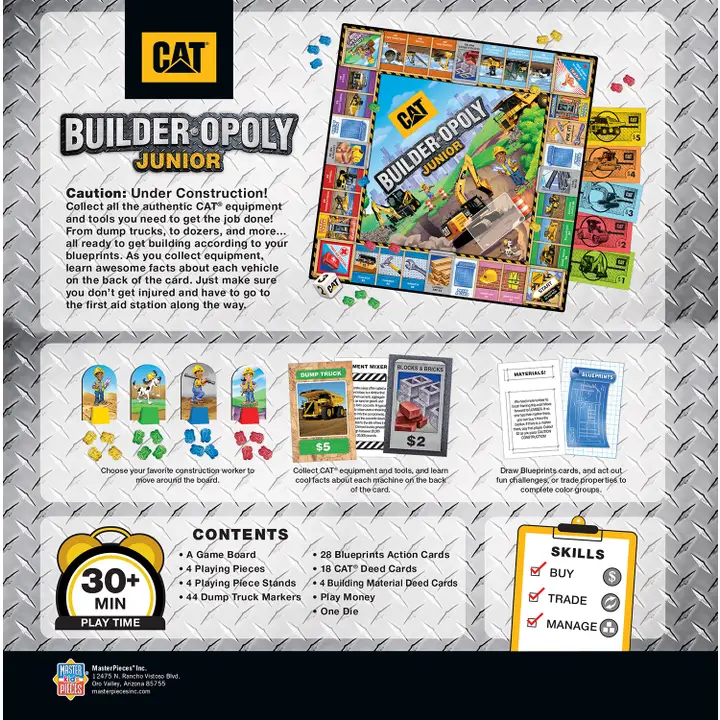 Cat Builder Opoly Junior Board Game - Image 3