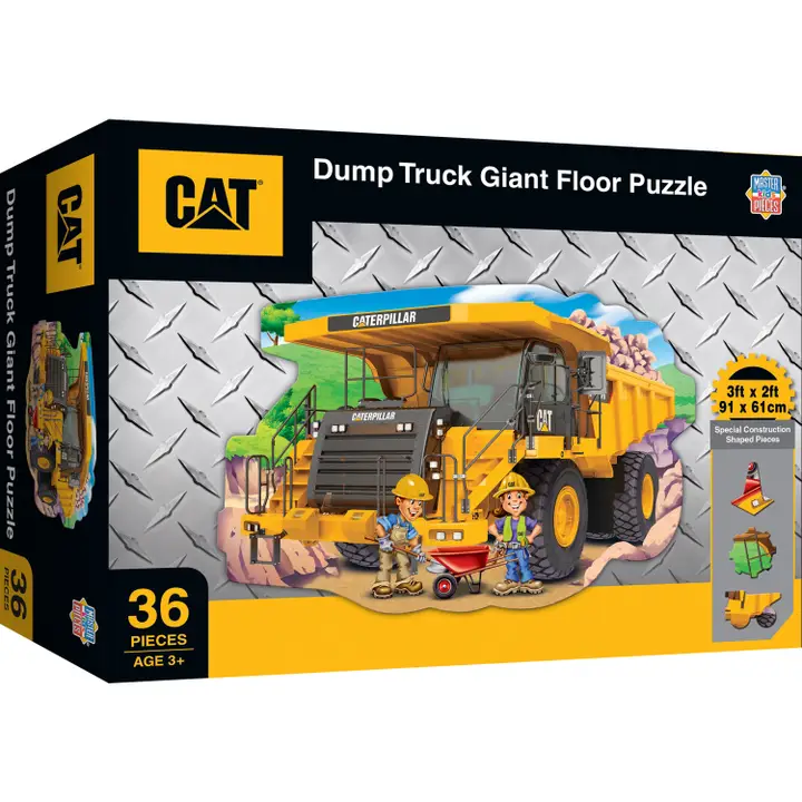 CAT Dump Truck 36 Piece Floor Puzzle