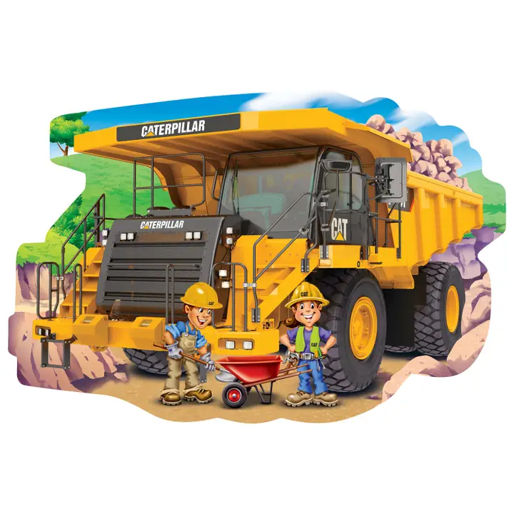 CAT Dump Truck 36 Piece Floor Puzzle - Image 2