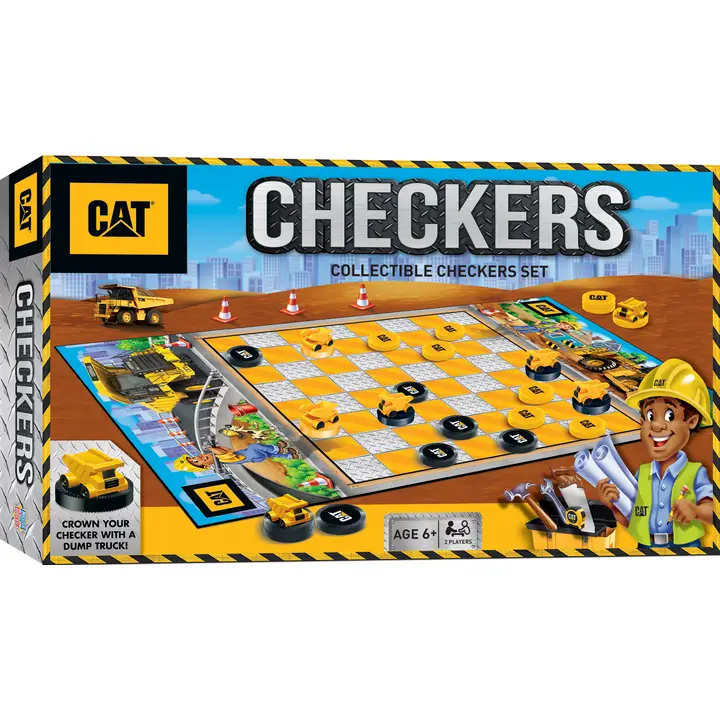 Caterpillar Checkers Board Game
