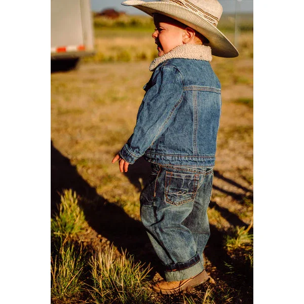 Cowgirl Couture Boy's Relaxed Fit Jeans - Dark Wash - Image 2